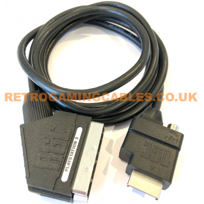 PlayStation 2 / 3 PS2 PS3 RGB SCART PACKAPUNCH Cable + Composite Sync CSYNC cable & Guncon port